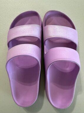 Girls Slide Sandals (2 Pair), Size 1-2